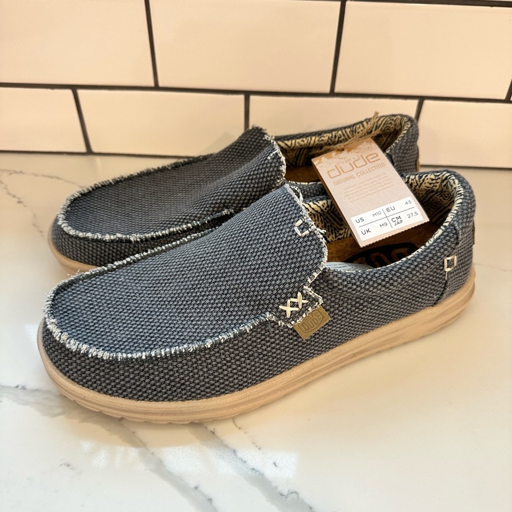 Hey Dude Mikka Braided Blue Size M10 BNWT